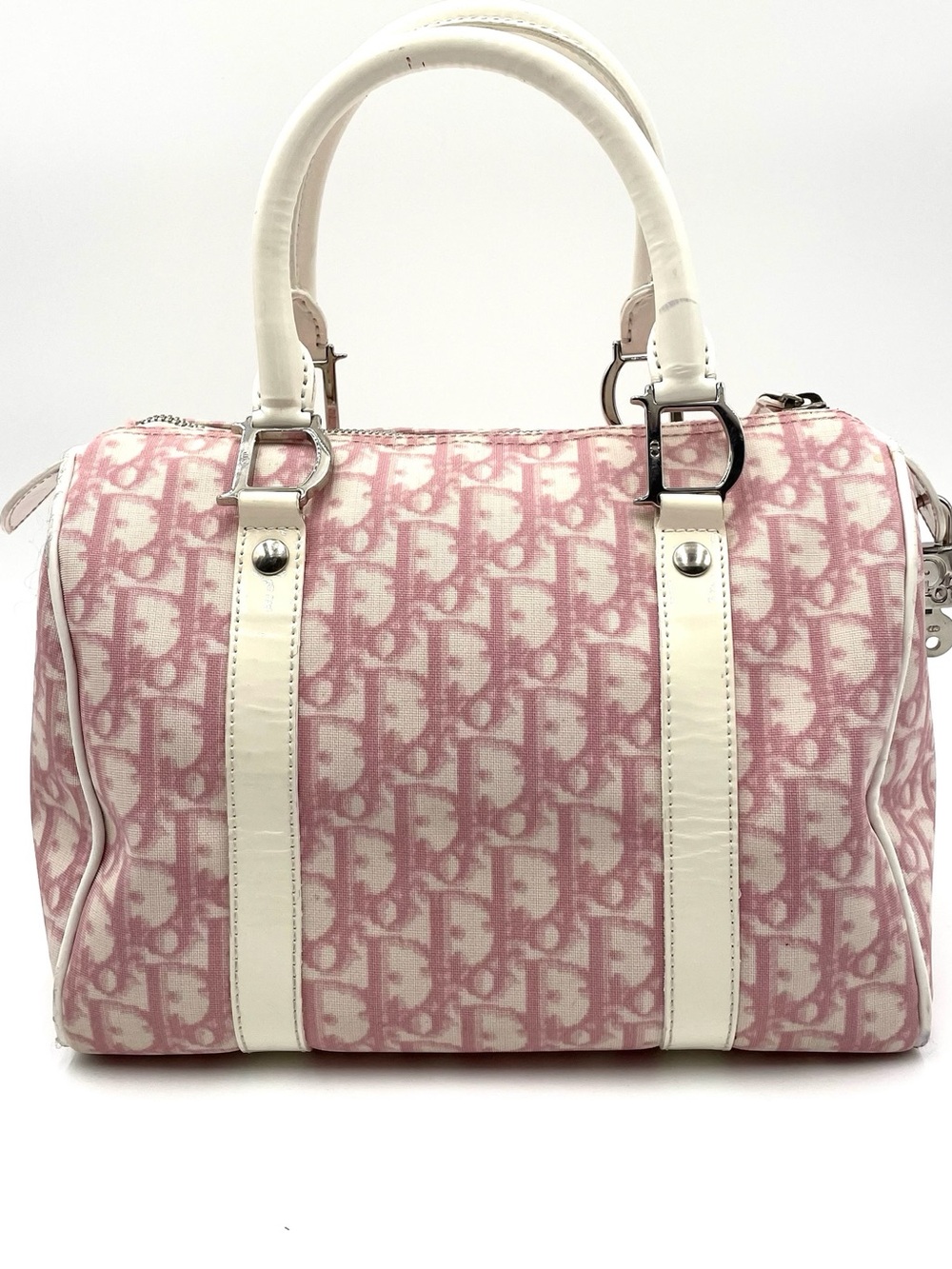Vintage Dior Pink Trotter Boston Bag